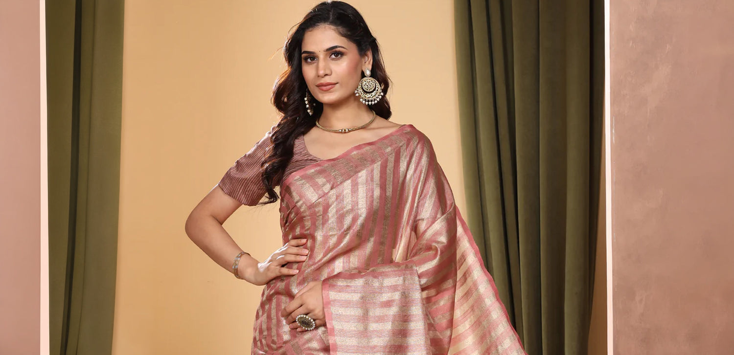 Bhagalpuri Tissue Silk Saree