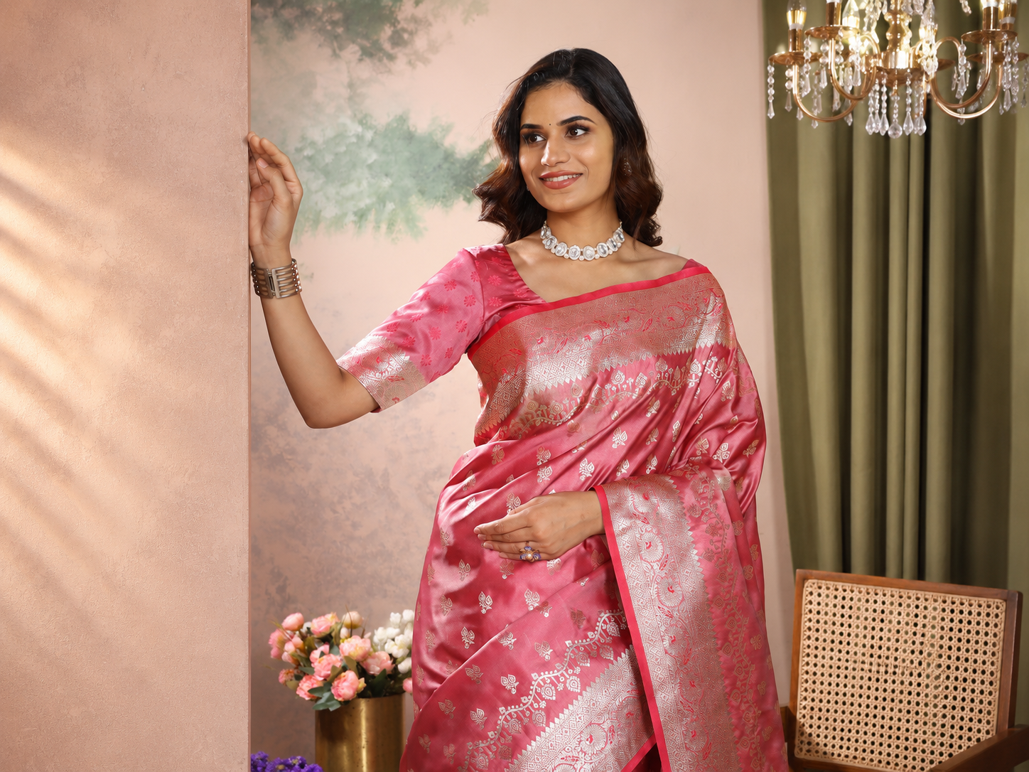Satin Silk Saree
